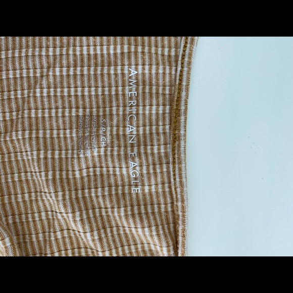 Tan striped American eagle shirt - Picture 3 of 3